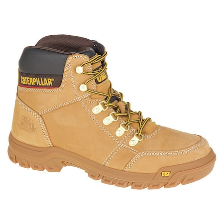 Outline, Men's Work Boots, 11 W, Leather, Honey Reset MPN:P74086