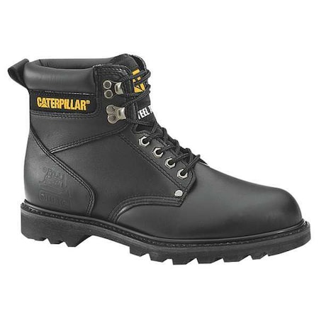 Men's 6-Inch Work Boot, 10 1/2 M, Steel Toe, 6 in H, Black, P89135 MPN:P89135