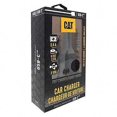 USB Car Charger Charges Up To 3 Devices MPN:CAT-CLA2-USBC