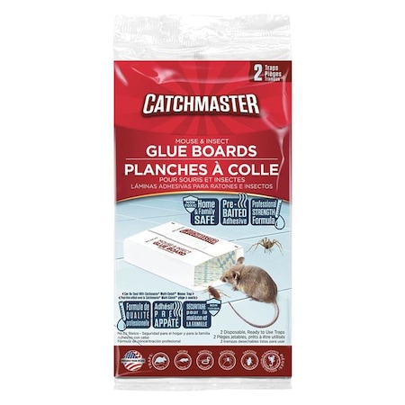 Glue Trap, 8-1/2 In. L, 5-1/4 In. W, PK2 MPN:36-72
