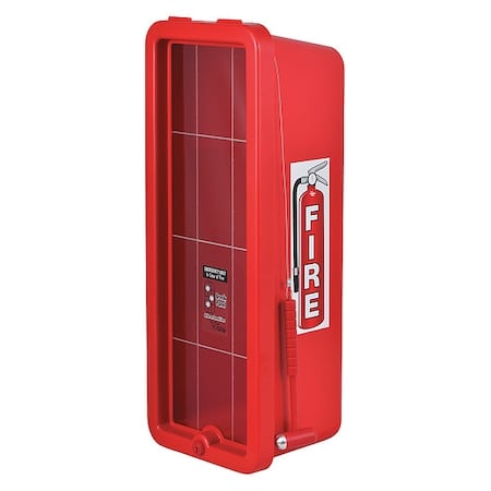 Fire Extinguisher Cabinet, For 10 lb Tank Weight, Surface Mount, 23.3 in Height, Keyed Lock MPN:105-10 RRC-H