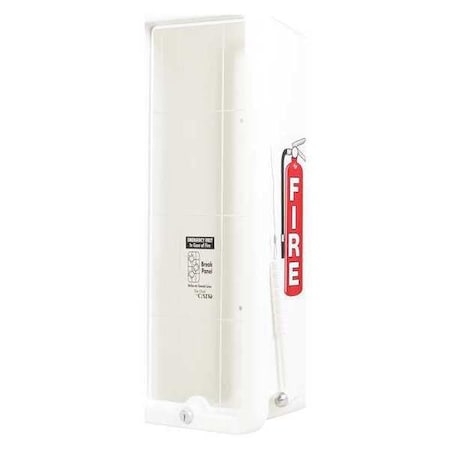 Fire Extinguisher Cabinet, Surface Mount, 23 1/4 in Height, 10 lb MPN:C11001-H-I-ETLGR