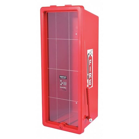Fire Extinguisher Cabinet, For 20 lb Tank Weight, Surface Mount, 28.5 in Height, Keyed Lock MPN:105-20 RRC-H