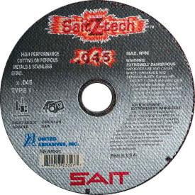 United Abrasives - Sait 23327 Cut Off Wheel Type 1 Z-TECH 6