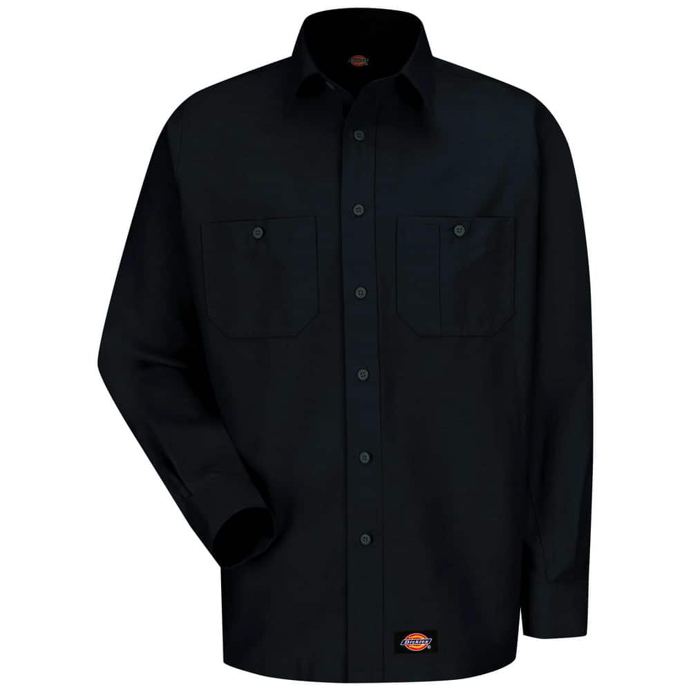 Shirts; Garment Style: Long Sleeve ; Garment Type: General Purpose ; Size: 3X-Large ; Color: Black ; Material: Cotton; Polyester ; Chest Size (Inch): 54 to 56 MPN:WS10BK LN 3XL