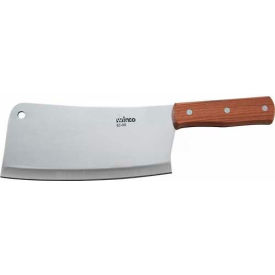 Winco KC-301 Cleaver Heavy Duty Wood Handle High Carbon Stainles Steel 8