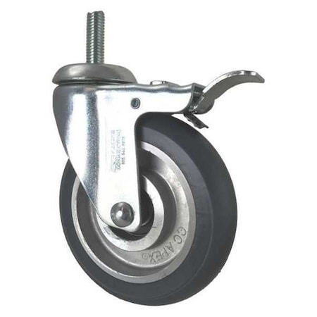 Swivel Stem Caster, w/Brake, Total Lock, 5
