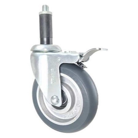Swivel Stem Caster, w/Brake, Total Lock, 5