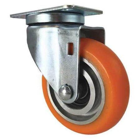 Swivel Plate Caster, w/Brake, Load 400, 4