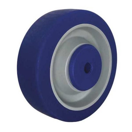Caster Wheel, Blue TPR Rubber, 4