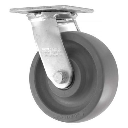 Swivel Plate Caster, CC Nylex, Gray, 6