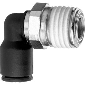 Push to Connect Tube Fitting - Nylon - 90 Degree Elbow Adapter - 10mm Tube OD x 1/4