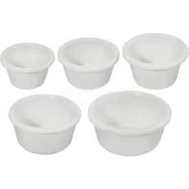 Winco RP-3K Plain Ramekins 3 oz Melamine Black 12 Per Pack RP-3K
