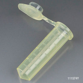Microcentrifuge Tube 2.0mL Polypropylene Yellow Stand-Up Zipbag MG 500/Pack 111574Y