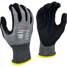 Radians® TEKTYE Cut Resistant Gloves Sandy Foam Nitrile Coated ANSI A9 L Black RWG589L - Pkg Qty 12