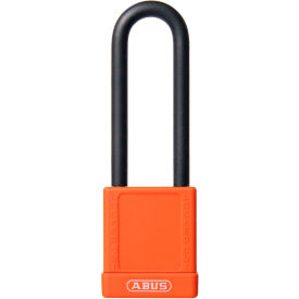 ABUS 74HB/40-75 Keyed Different Lockout Padlock Non-Conductive 3-Inch Shackle Orange 09843 09843 - Pkg Qty 8