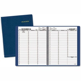 AT-A-GLANCE® Weekly Appointment Book 11 x 8.25 Navy Cover 13-Month Jan 2026 to Jan 2027 7095020