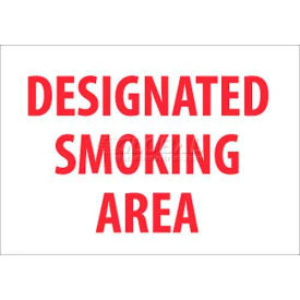 NMC M701RB No Smoking Area Sign Designated Smoking Area 10