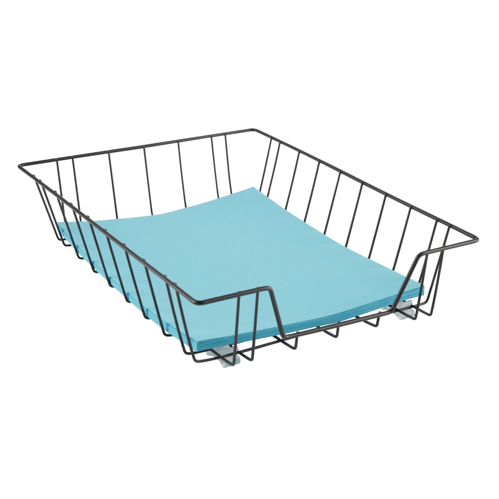 Office Depot Brand Deep Letter-Size Wire Desk Tray, Black MPN:ST010A