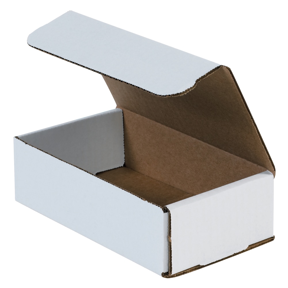 Partners Brand 7in Corrugated Mailers, 1inH x 4inW x 7inD, White, Pack Of 50 MPN:M741