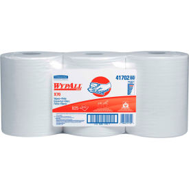 WypAll® X70 Cloths Center-Pull 9.8 x 12.2 White 275/Roll 3 Rolls/Carton 41702