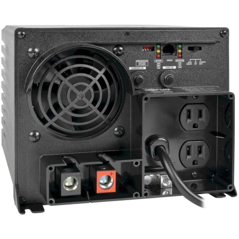 Tripp Lite 1250W APS 12VDC 120V Inverter / Charger w/ Auto Transfer Switching ATS 2 Outlets 5-15R - DC to AC power inverter - 12 V - 1.25 kW - output connectors: 2 - Canada, United States MPN:APS1250