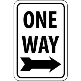 NMC TM116J Traffic Sign One Way With Right Arrow 24
