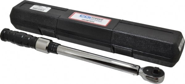 Adjustable Clicker Torque Wrench: Foot Pound, Inch Pound & Newton Meter MPN:1002MFRPH