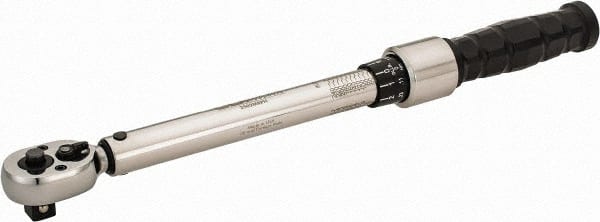 Micrometer Type Ratchet Head Torque Wrench: Foot Pound, Inch Pound & Newton Meter MPN:2502MRPH