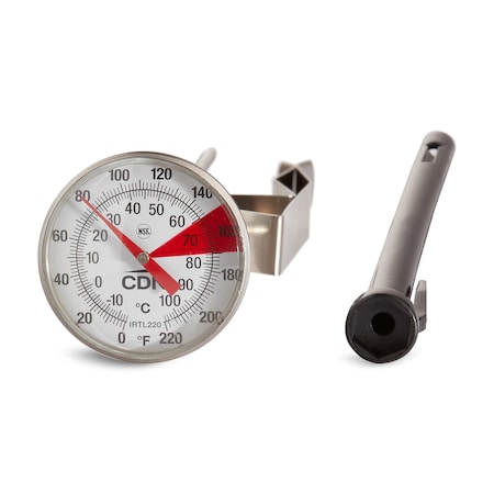 Beverage Frothing Thermometer, 7 in Stem MPN:IRTL220