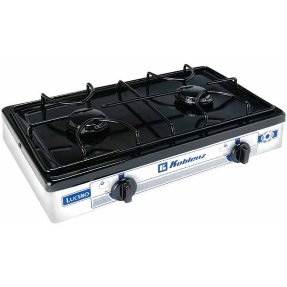 Koblenz 2-Burner Outdoor Gas Stove Top, Red/Black MPN:PFK-200