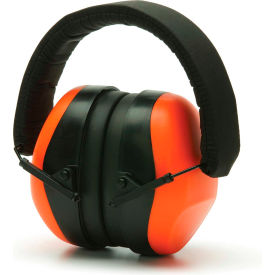 Low Profile Foldaway Earmuffs Hi-Vis Orange NRR 26dB Individually Packaged PM8041