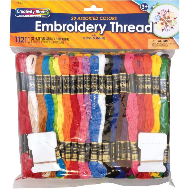 Pacon Embroidery Thread Pack - Assorted (Min Order Qty 4) MPN:6477