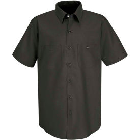 Red Kap® Men's Industrial Work Shirt Short Sleeve Charcoal M SP24 SP24CHSSM