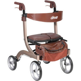 Drive Medical Nitro DLX Euro Style Walker Rollator RTL10266CH-HS Champagne RTL10266CH-HS