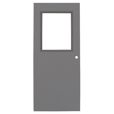 Half Glass Steel Door, 80 in H, 48 in W, 1 3/4 in Thick, 18-gauge, Type: 3 MPN:CHMD-HG4068-MORT-ST-18ga