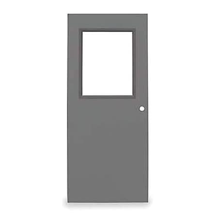 Half Glass Steel Door, 80 in H, 32 in W, 1 3/4 in Thick, 18-gauge, Type: 1 MPN:CHMD x HG28 68 x MORT-CE-18ga