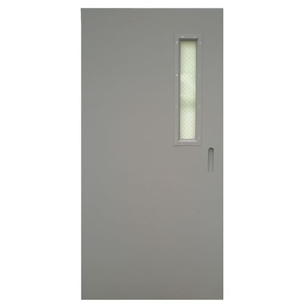 Narrow Light Steel Door with Glass, 80 in H, 32 in W, 1 3/4 in Thick, 18-gauge, Type: 1 MPN:CHMD X NL28 68 X MORT-CE-18ga-WG