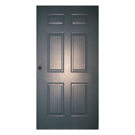 Six Panel Security Door, 84 in H, 36 in W, 1 3/4 in Thick, 18-gauge steel, Type: Embossed Steel MPN:CSPD-FL3070-CYL-ST