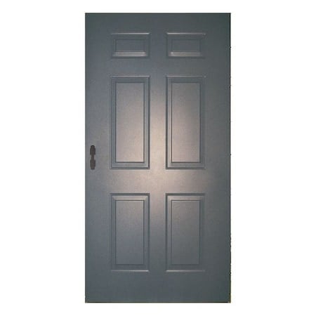 Six Panel Security Door, 84 in H, 36 in W, 1 3/4 in Thick, 18-gauge steel, Type: Embossed Steel MPN:CSPD-FL3070-MORT-CU