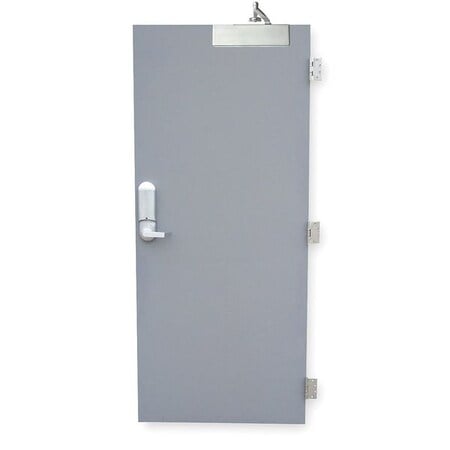 Security Door, LH, 80 in H, 36 in W, 1 3/4 in Thick, 18 Gauge Steel, Type: 2 MPN:RSHL-2-3068-LH-CU