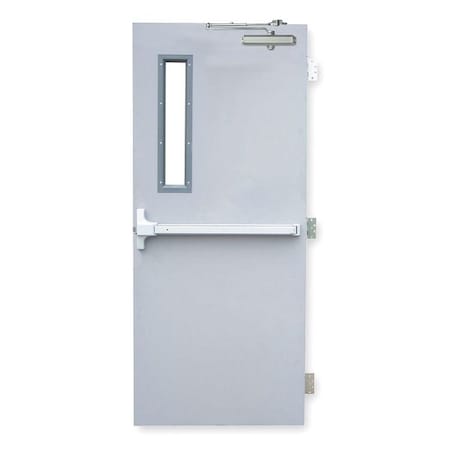 Security Door, LHR, 80 in H, 36 in W, 1 3/4 in Thick, 18 Gauge Steel, Type: 2 MPN:RSHL-3-3068-LHR-CU