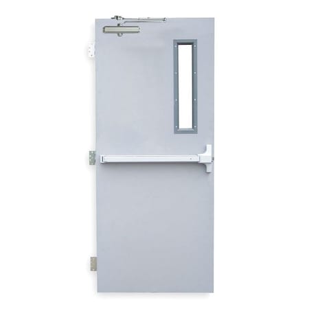 Security Door, RHR, 80 in H, 36 in W, 1 3/4 in Thick, 18 Gauge Steel, Type: 1 MPN:RSHL-3-3068-RHR-CE