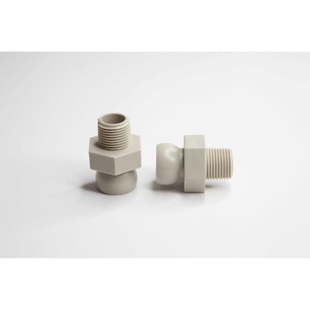 Snap-Loc Systems 1/2 System Male Hose to Male Pipe Thread Connector 3/8 NPT Pac of 4 MPN:8450-17