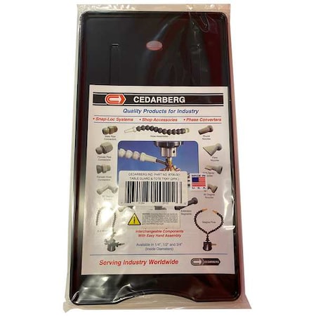 Table Guard, Plastic, 5 lb Storage Cap, Blk MPN:8706-001
