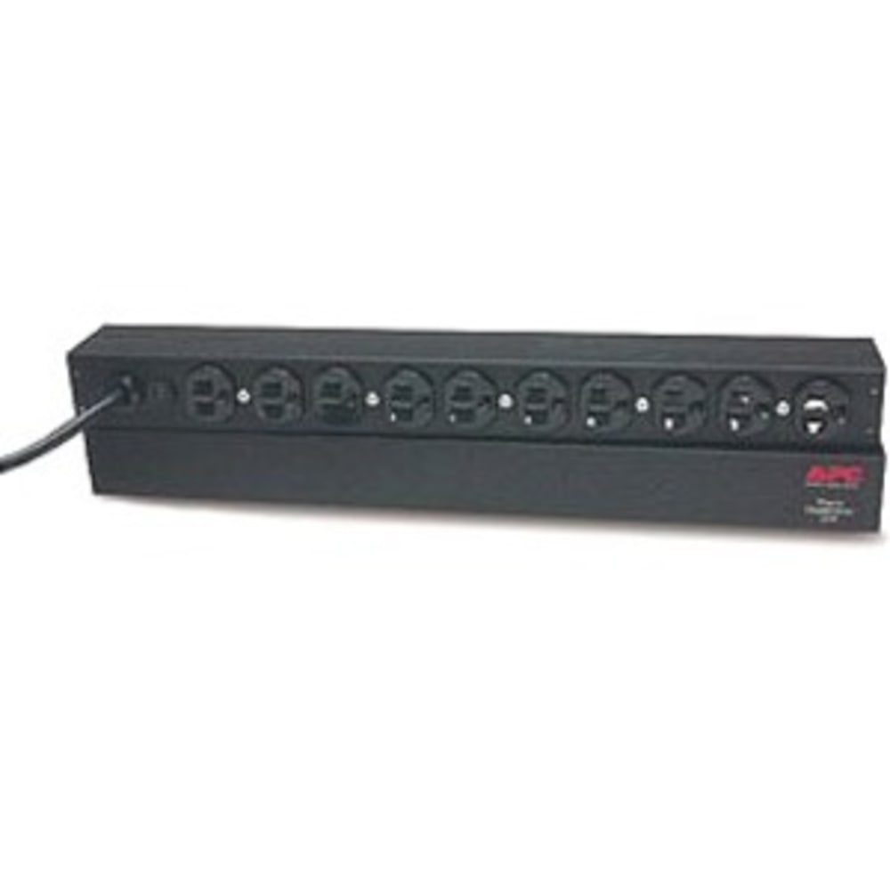 APC Basic Rack 1.8kVA PDU - 10 x NEMA 5-15R - 1.8kVA - 1U 19in Rack-mountable MPN:AP9562