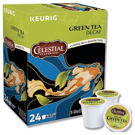 Tea, Green Tea Decaf, Pod, Decaffeinated, Ground, 2.16 oz, 24 PK MPN:14837