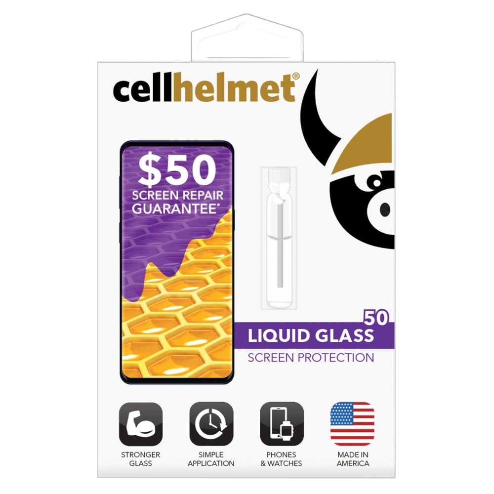 cellhelmet Liquid Glass Screen Protector, With $50 Screen Repair Coverage, For Phones And Watches MPN:LSP-PHONE-50
