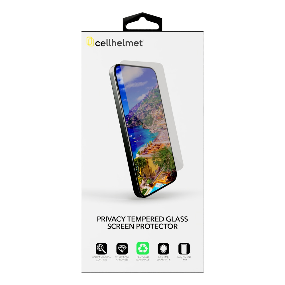 cellhelmet Privacy Tempered Glass for iPhone 14 Pro Max (Temp-i14-Pro-Max) MPN:TEMP-I14-PRO-MAX
