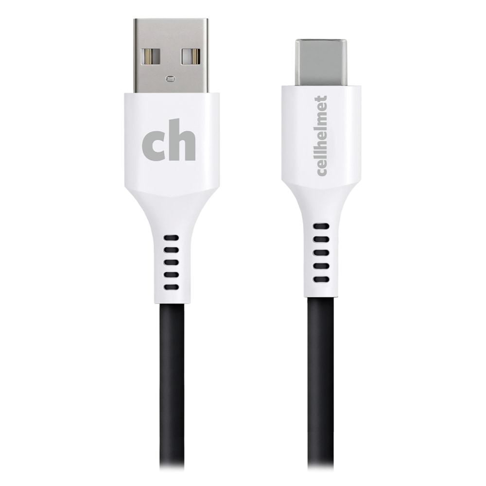 cellhelmet Charge And Sync USB-C To USB-A Round Cable, 6ft, Gray MPN:CABLE-C-A-6-R-G